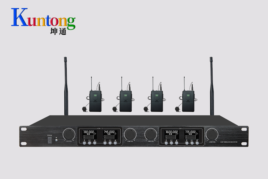 Kuntong坤通KTM-LWM-U804 U段一拖四无线领夹话筒