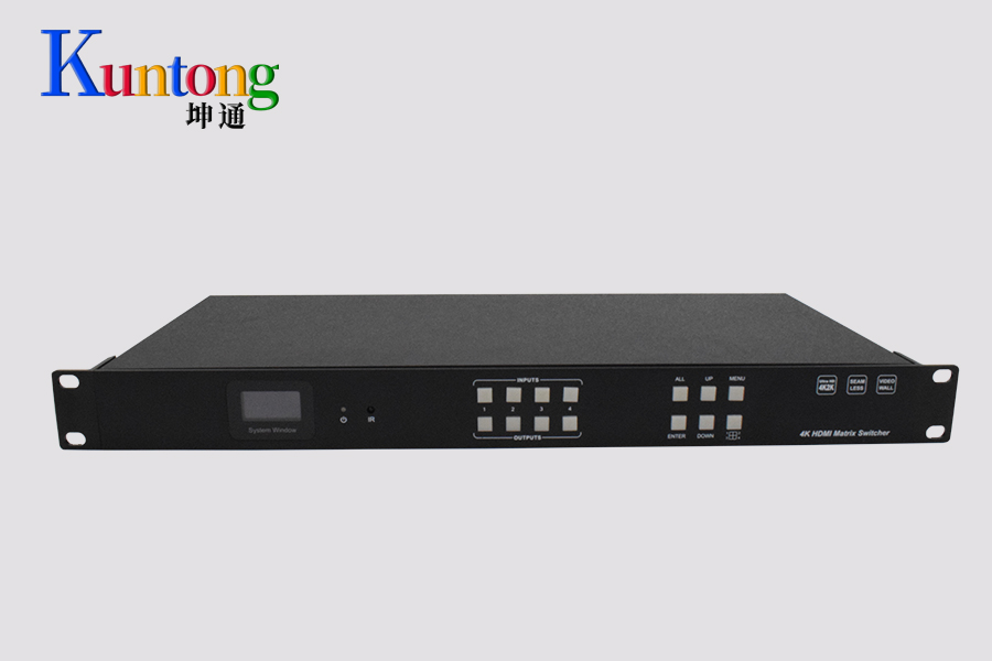 Kuntong坤通KTM-HDMI-0404-4K30 无缝固化矩阵