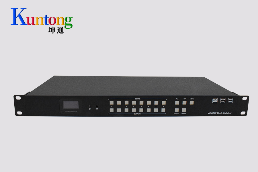 Kuntong坤通KTM-HDMI-0808-4K30 无缝固化矩阵