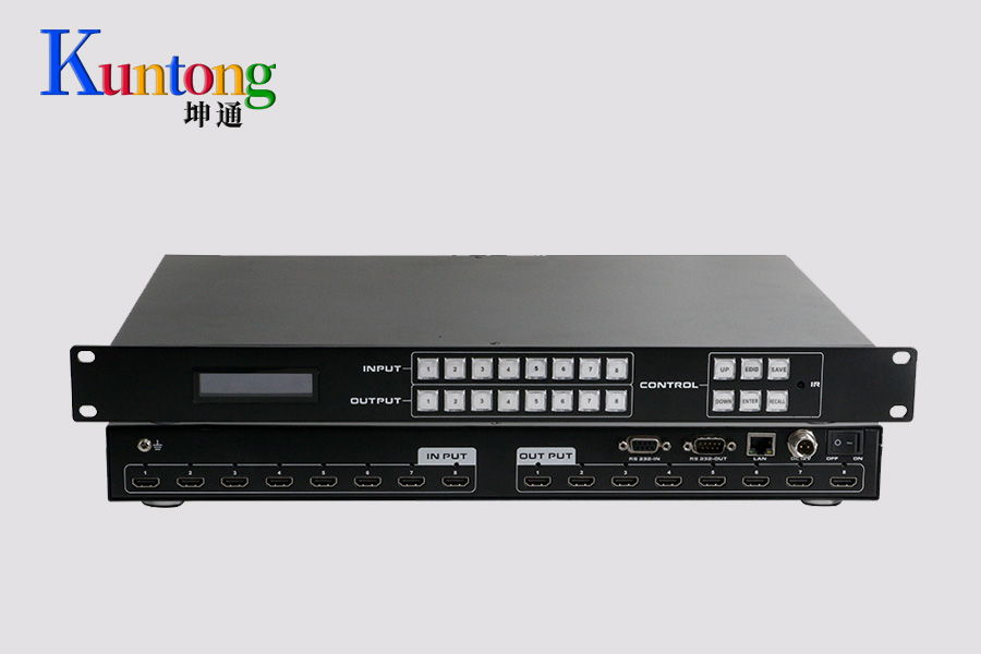 Kuntong坤通KTM-HDMI-0808S-4K30 有缝固化矩阵