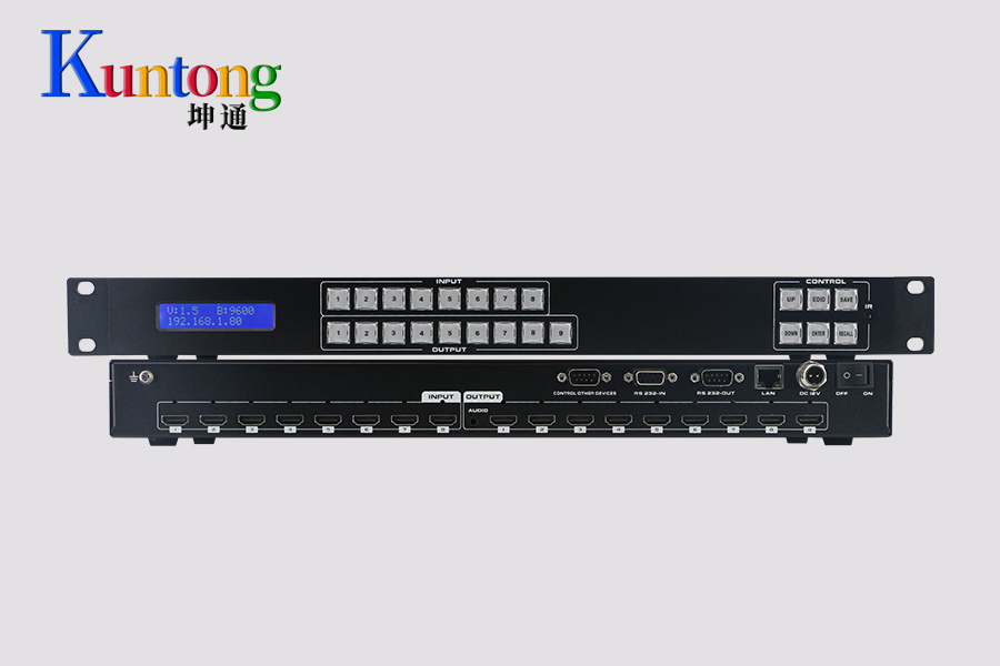 Kuntong坤通KTM-HDMI-0809S-4K30 有缝固化矩阵