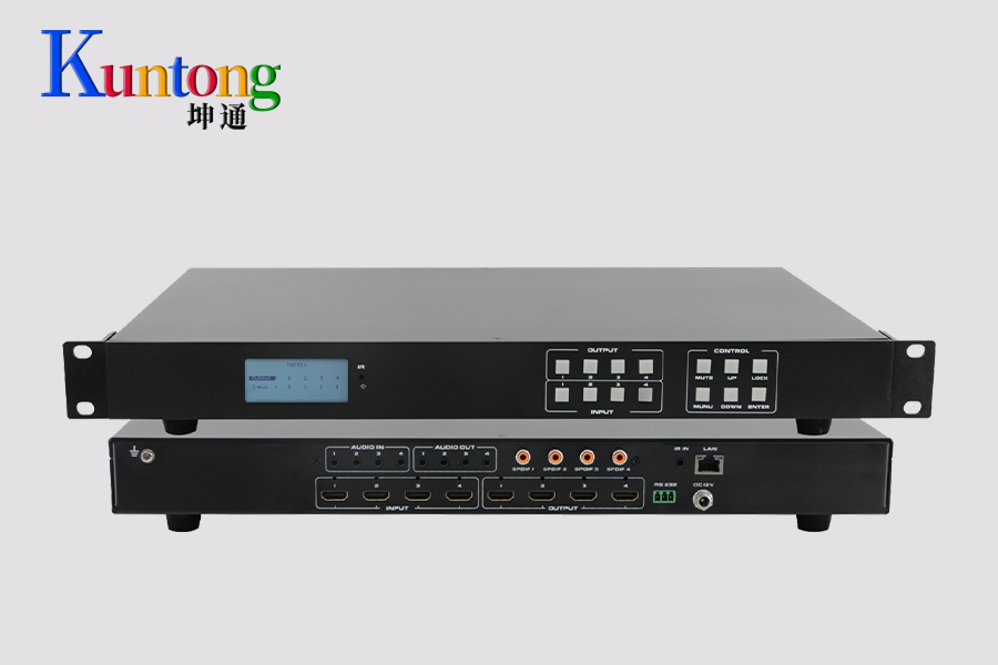 Kuntong坤通KTM-HDMI-0404-4K60 无缝固化矩阵