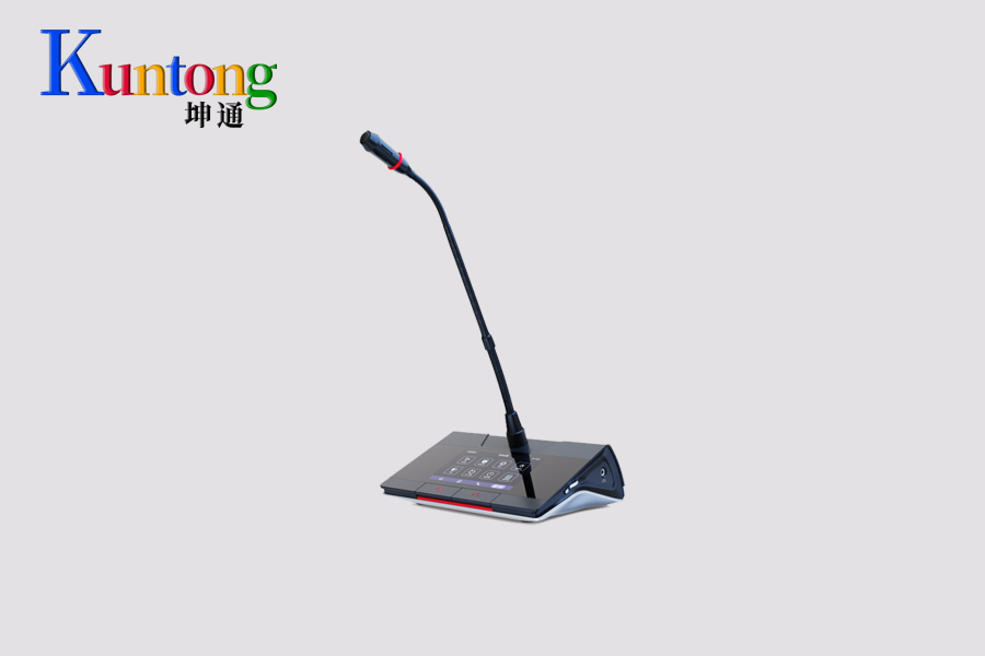 Kuntong坤通KTM-DCS-5220C有线数字会议系统主席单元正面图