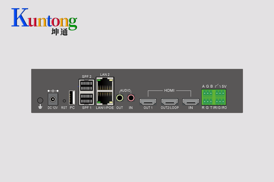 Kuntong坤通 KTM-DTC-HDMI-4K60TL 编解码一体节点背面图