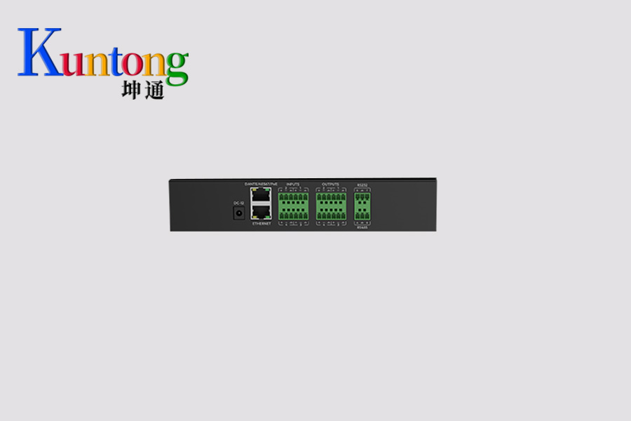 Kuntong坤通KTM-DAP-0404D 4进4出数字音频处理器背面图
