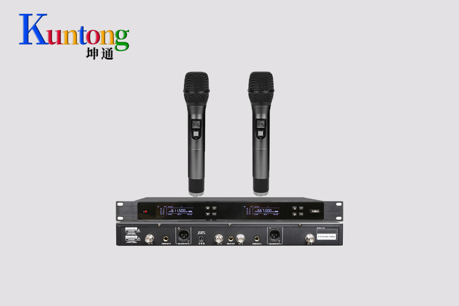 Kuntong坤通 KTM-HWM-U802T U段一拖二无线手持话筒